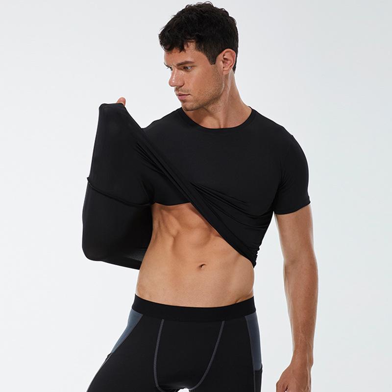 Men's PRO Fitness Quick-Dry Running Tights T-Shirt - High Elastic Sport Shirt 4001