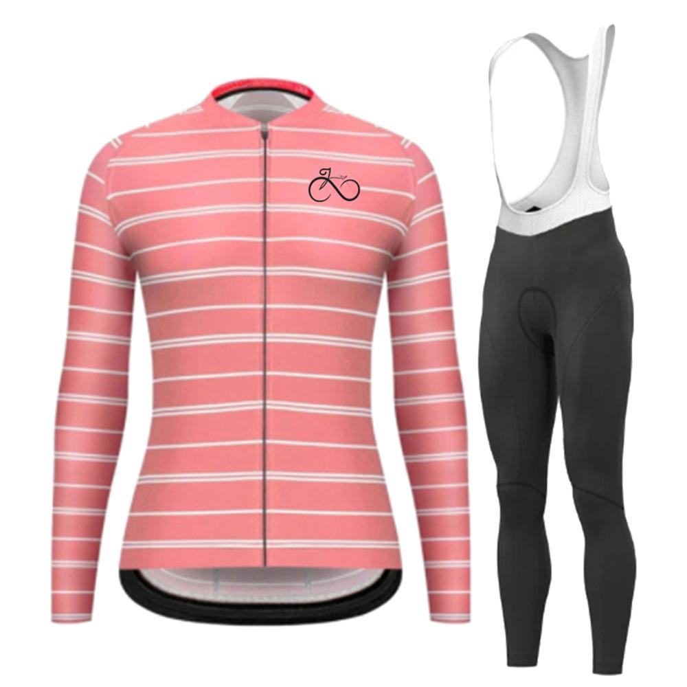 Summer 2026 Fashion Long Sleeves Cycling Jersey Set Breathable Quick Dry Bicycle Jersey Women's Outdoor Sport Mountain Road Bike Cycling Clothing