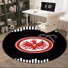 Eintracht Frankfurt Crest Round Rug for Livingroom,Bedroom, Palyroom, Chair Rug, Area rug, Circle Carpet, Fan Christmas gift