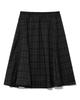 MOAA Checkered Flared Skirt (Green)