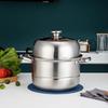 Yibo 27cm Stainless Steel Double-Layer Steamer Pot