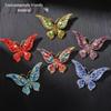 Elegant Vintage Crystal Butterfly Brooch - High-End Fashion Accessory for Women