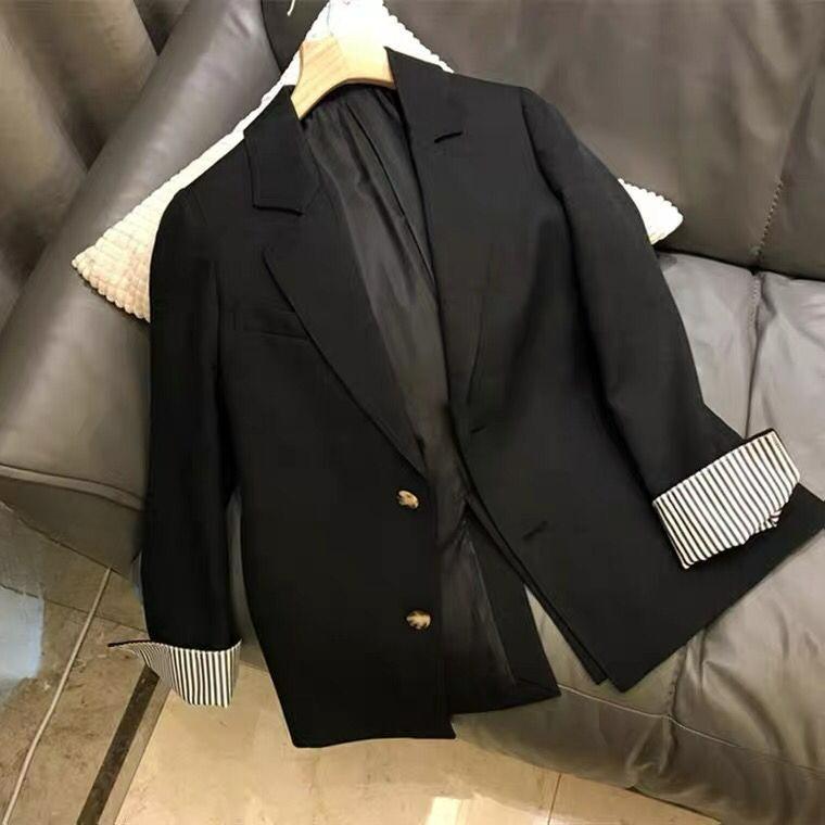 Spring and Autumn Women s Small Suits Autumn and Winter Niche British Style Casual Khaki Small Suit Jacket Women XS
