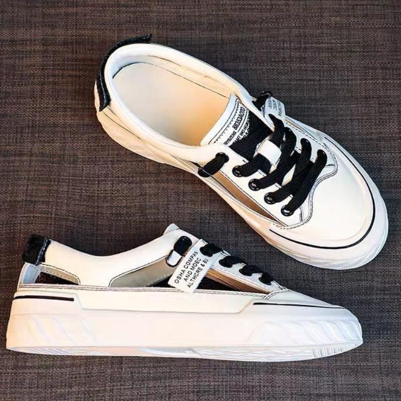 2024 Fashion Women Flat Sandals Breathable Summer Slides Lace Up Toe Sandalias Ladies Platform Shoes White Zapatos Mujer