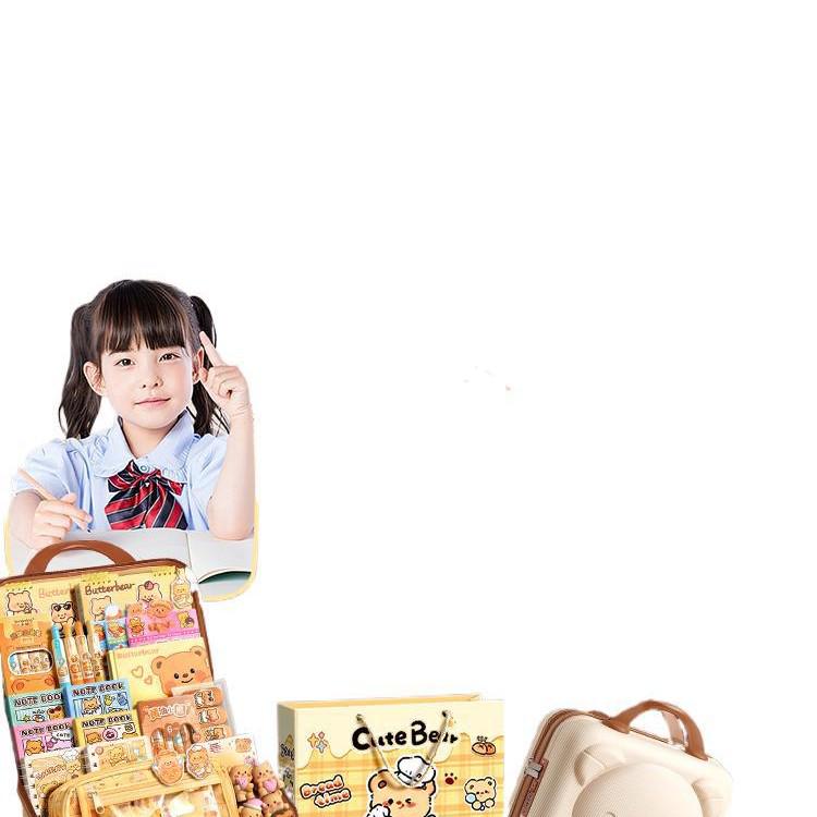 Butterbär Briefpapier Geschenkbox: Zurück zur Schule Set für Kinder, Kindergarten-Abschluss, Geburtstags-Souvenir für Mädchen.