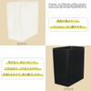 KOKUBO Trash Can KALA Dust Box Corner Black 7L Made in Japan No Lid Simple Small Desk Side Washroom Kitchen KC-244