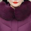 Plus Size XL-6XL Winter Long Coat Female Outerwears Hooded Elegant Faux Fur Collar Loose Thick Warm Middle Age Woman Parka