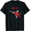 Russian Knight Aerobatics Team MIG 29 Fulcrum Jet Fighter TShirt Summer Cotton ONeck Short Sleeve Mens T Shirt New S3XL