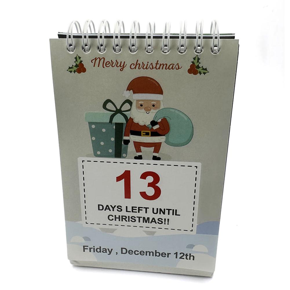 100 Day Christmas Countdown Calendar 2025 Tear Off Christmas Countdown Calendar for Christmas Desktop Calendars