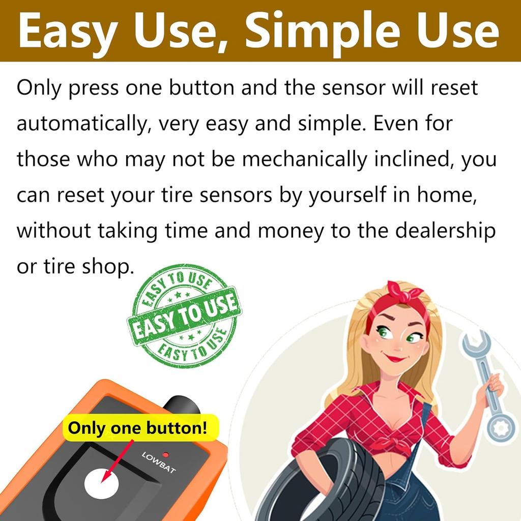 EL-50448 TPMS Relearn Tool Chevy TPMS Reset Tool For Chevrolet Cadillac GMC Buick GM Tire Pressure Sensor Reset Tool Chevy Tire Pressure Monitoring