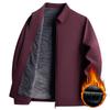 Winter Plush Thickened Executive Jacket for Men Business Casual Middle-aged Daddy Wear Lapel Autumn Jacket