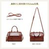 MFFOR Genuine Leather Boston Shoulder Crossbody Large Popular for Commuting Women's Bag, Bag, 2-Way Handbag, Bag, Soft, Stylish, Capacity, Simple,