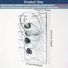1pc Heavy-Duty Stainless Wall-Mounted Pot Lid & Lid Holder Rack - Space-Saving Multi-Layer Kitchen Shelf with Curved Hooks dish