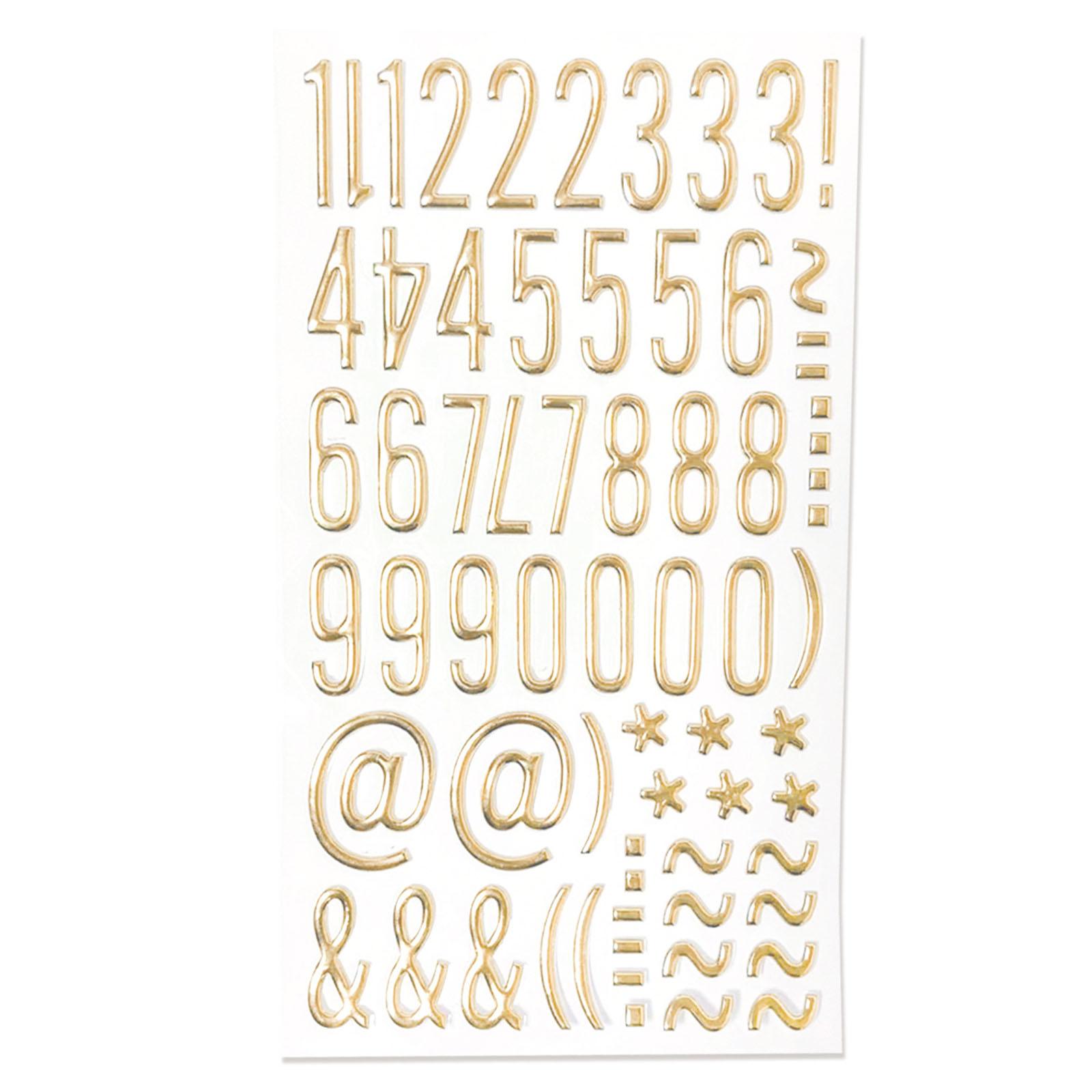 

3D Золотая блестящая буква-цифра наклейка металлическая цветная буква-наклейка для скрапбукинга журнал блокнот украшение дома C