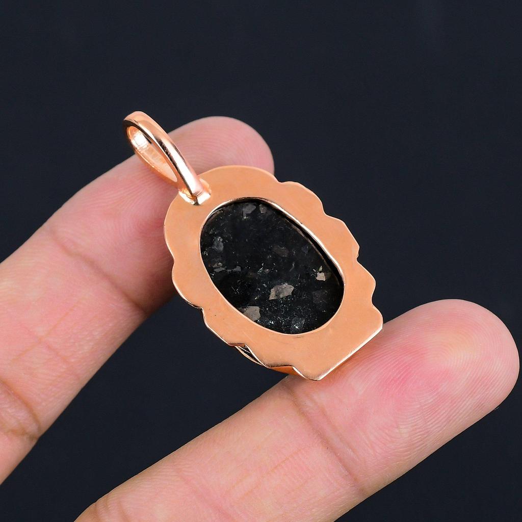 Gorgeous Nummite Gemstone Handmade Copper Jewelry Amazing Pendant For Love