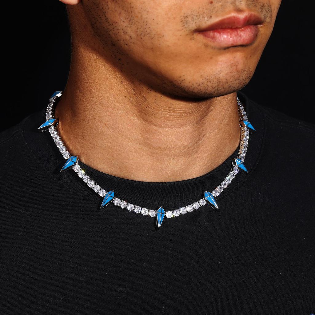 5mm Zircon Black Panther Tennis Chain Necklace - Trendy Hip Hop Jewelry with High-End Feel
