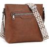 TANTOMI Crossbody Bags for Women PU Leather Crossbody Purses | Trendy Womens Purses, Travel Shoulder Handbags, Adjustable Wide Strap, Multi Pockets,