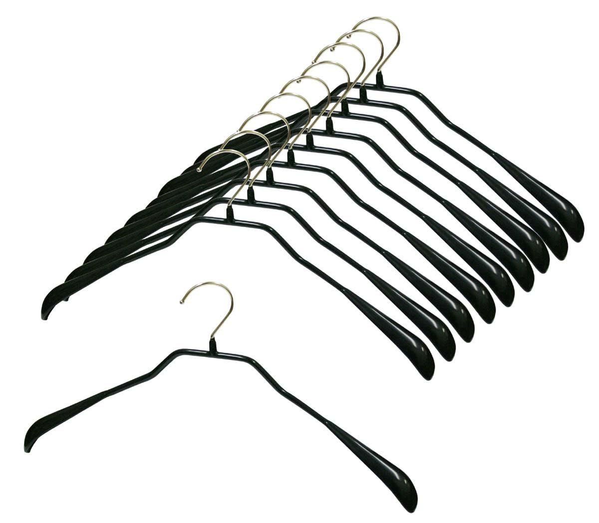 

MAWA Bodyform 42 Hangers for Suits and Coats S and Set of Warranty Non-Slip (Women s M, Men s M), Black, MA4411, 10, 10-Year чёрный