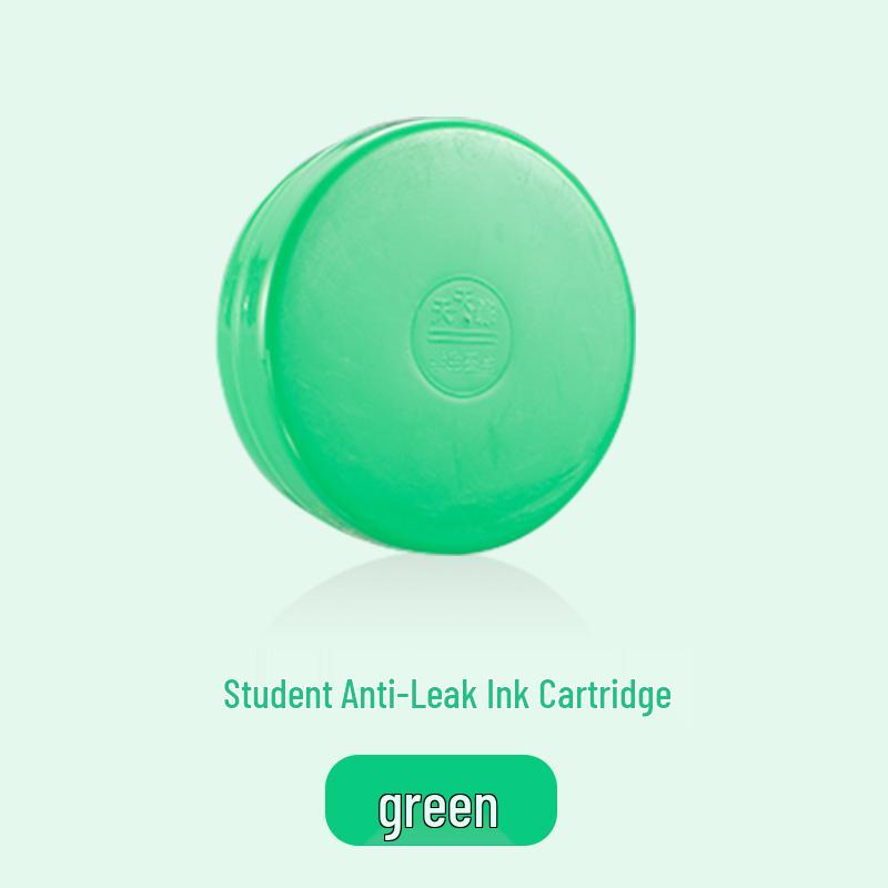 Leak-Proof Ink Cartridge with Student Calligraphy Brush Ink Well and Lid