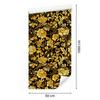 Golden Hibiscus Wallpaper, Ochre Background, Ochre Center, 50x1000