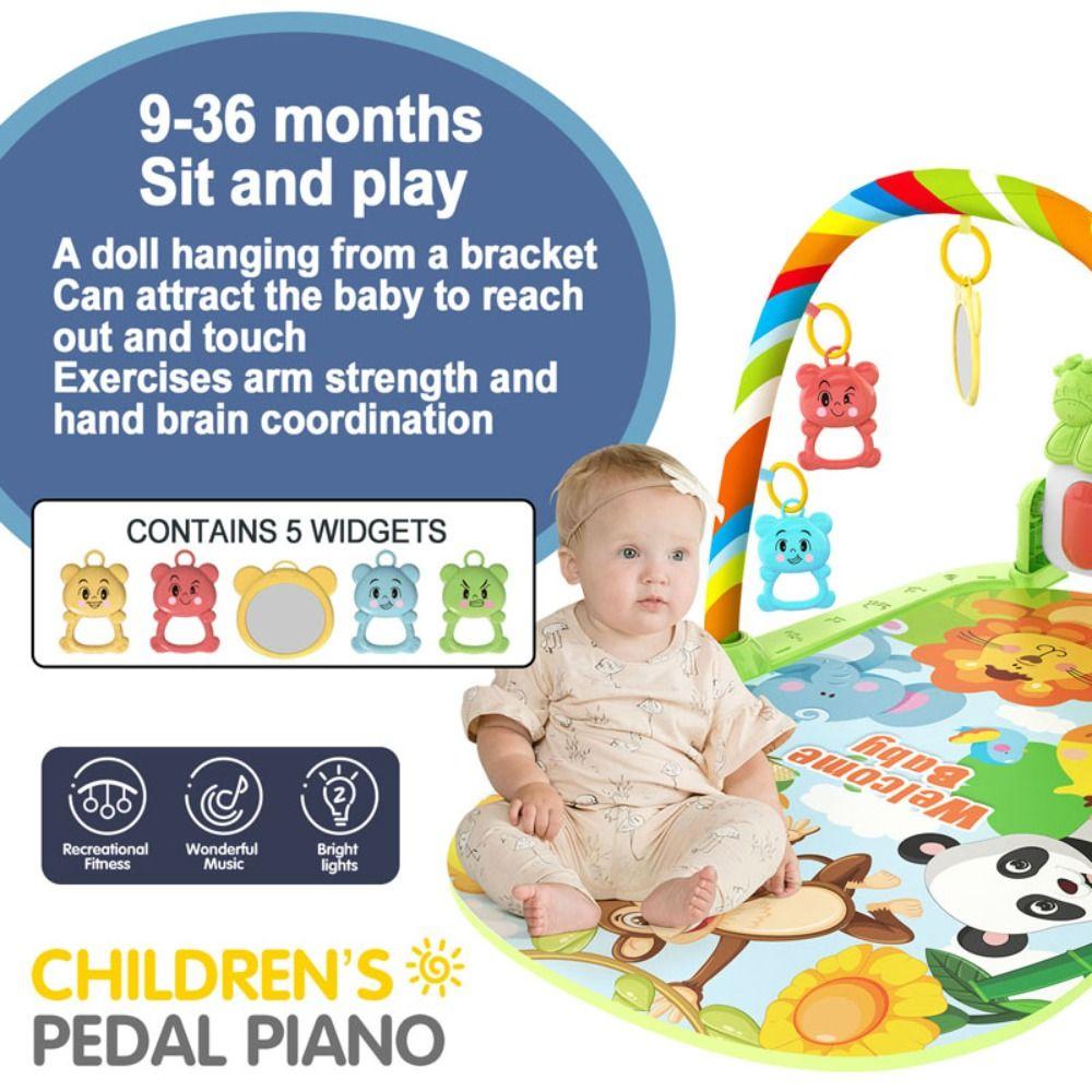 Music Rack Newborn Activity Gym Toy Early Education Infant Crawling Blanket Pedal  Gifts