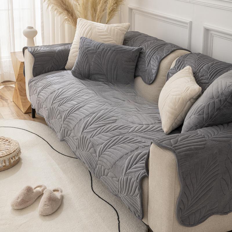 Nordisches, schlichtes Sofakissen in Volltonfarbe, für alle Jahreszeiten, Plüschstoff, rutschfestes Kissen, Winter, allgemein, moderner Sofabezug, Schonbezug