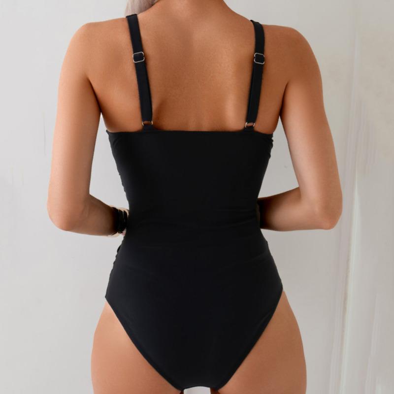 Sexy Belly Covering One Piece Swimsuits Closed Women's Swimwear Push Up For Swim Wear Body Bathing Suits Beachwear Pool Bather