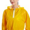 Spring & Autumn Iridescent Yellow Pink Women's Half-Zip Loose Hoodie Jacket