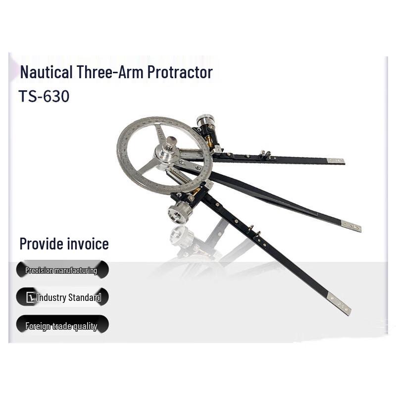 ZHANDOUHU Nautical Three-Arm Protractor