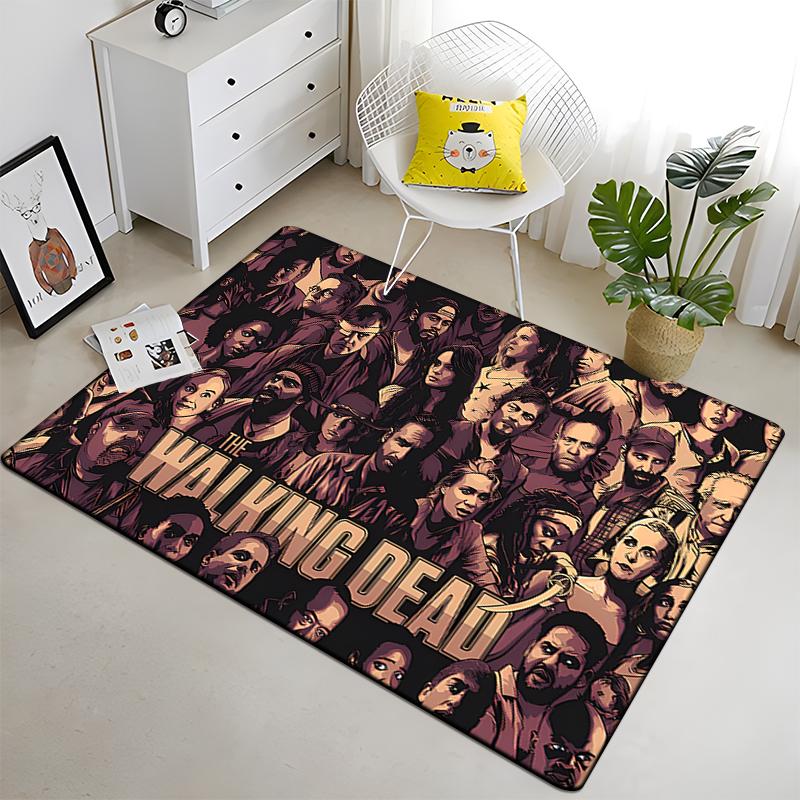 The Walking Dead Fans Collect Carpets Sofa Table Rug Anti Slip Floor Mat Halloween Decoration Floor MatLiving Room Home Decor