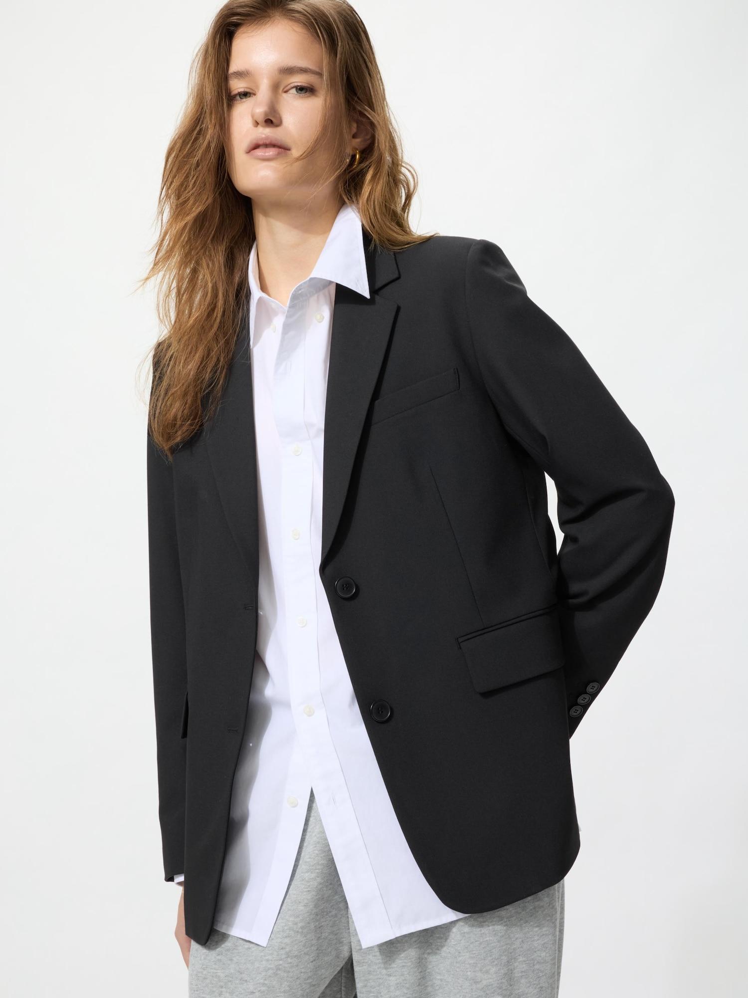 Uniqlo Japan Tailored Jacket Свободный крой 09 BLACK/XS