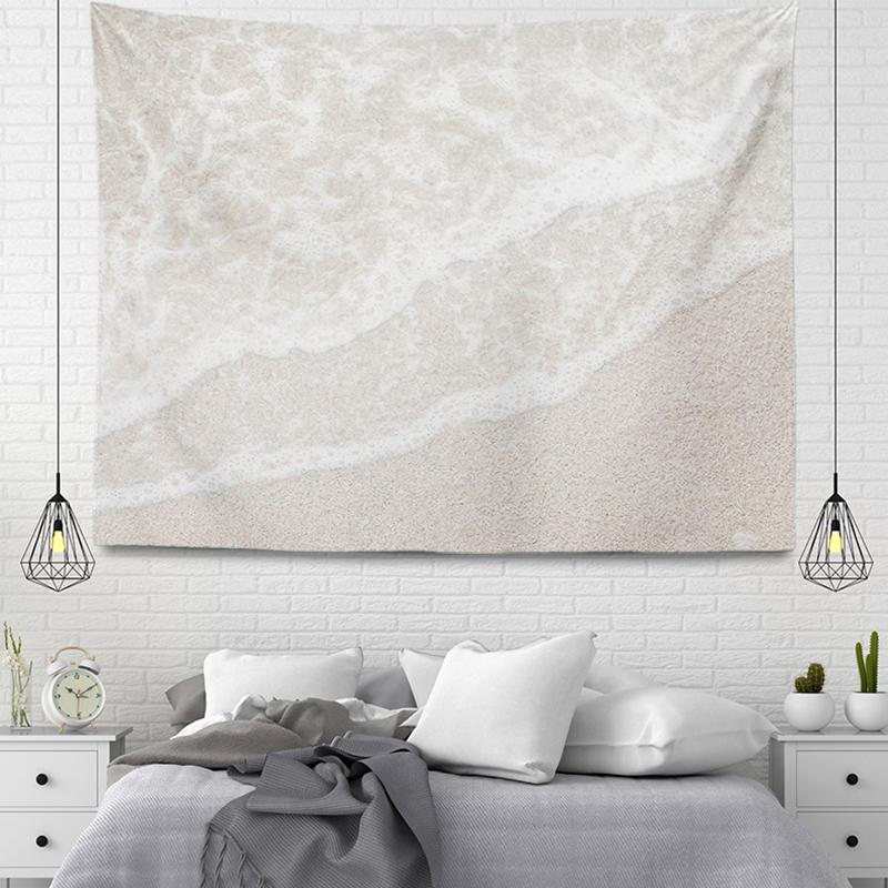 Summer Seaside Waves Sunset Beautiful Scenery Printing Pattern Tapestry Home Living Room Bedroom Wall Decoration Tapestry