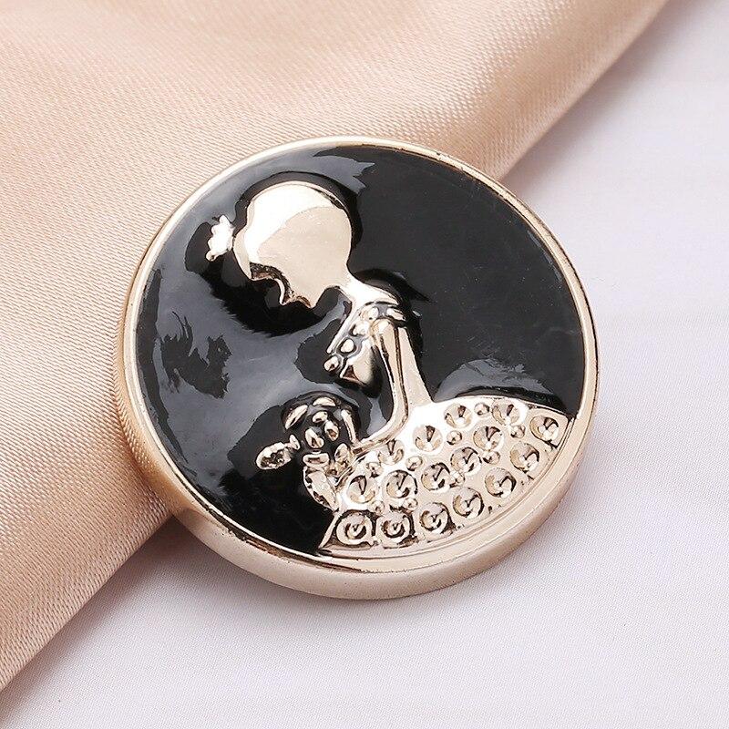 10pcs Pretty Plating Buttons Square Round Buttons Coat Windbreaker Sweater Accessories Various Styles DIY Sewing Supplies