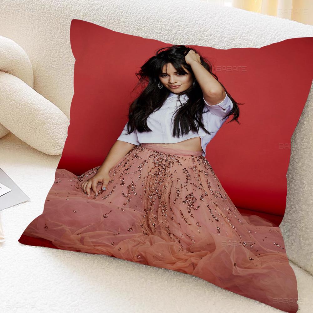 Singer C-camila C-cabello Cushion Cover Pillowcase Upholstery Sofa Throw Pillow Home Decor Pillowcas