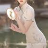2024 Elegant Slim Fit Summer Cheongsam: Skin-Friendly, Long Length, Youthful Style