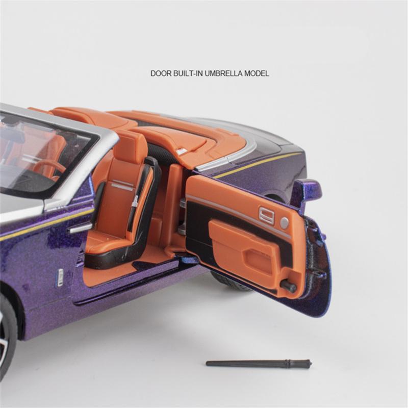 1/24 Rolls Royce Dawn Alloy Luxy Car Model Diecasts Metal Toy Vehicles Car Model Simulation Sound and Light Childrens Toys Gift