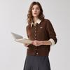 Zhaojun Women's 100% Cashmere Melange Knit Cardigan
