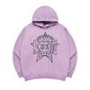 Acme Dravi Preppy Logo Crack Printing Hoodie Light Purple