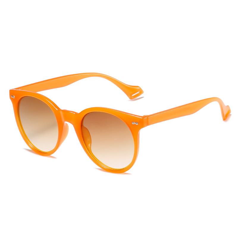 JYL Sunglasses Small Round Candy Rivet Uv Protection Cross Border Use 97094 A-14511 королевский пурпурный