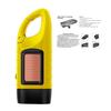 Solar And Hand Crank Flashlight 5-in-1 Emergency LED Light with Type-C Charging Waterproof Portable Power Bank for Camping Outdoor Use