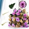 Artificial Roses Flowers Silk EUCALYPTUS Bouquet Valentine's Day Gifts Wedding Decoration DIY Wreath Material, Bride Holding Wrist Flower Decoration