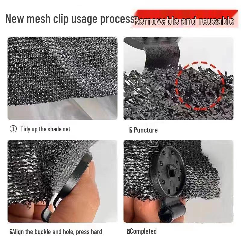 Sunshade Net & Greenhouse Film Fixing Clips - Garden & Insect Net Accessories