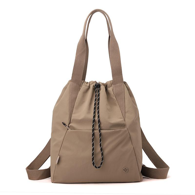 Junior High School Student Schoolbag Women's Fashion Drawstring Bundle Backpack Lightweight Large Capacity Backpack Casual Women's Shoulder Bag