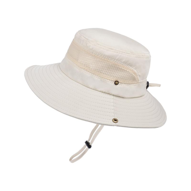 Summer Outdoor Travel Visor Men's Fishing Mountaineering Sun Protection Hat Big Brim Breathable Versatile Convenient Bucket Hat
