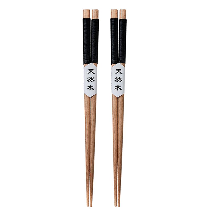 2 Pairs Reusable Chopsticks Natural Wood Chopsticks Chinese Food Chopsticks Korean Japanese Chopsticks Sushi Sticks Wooden Table