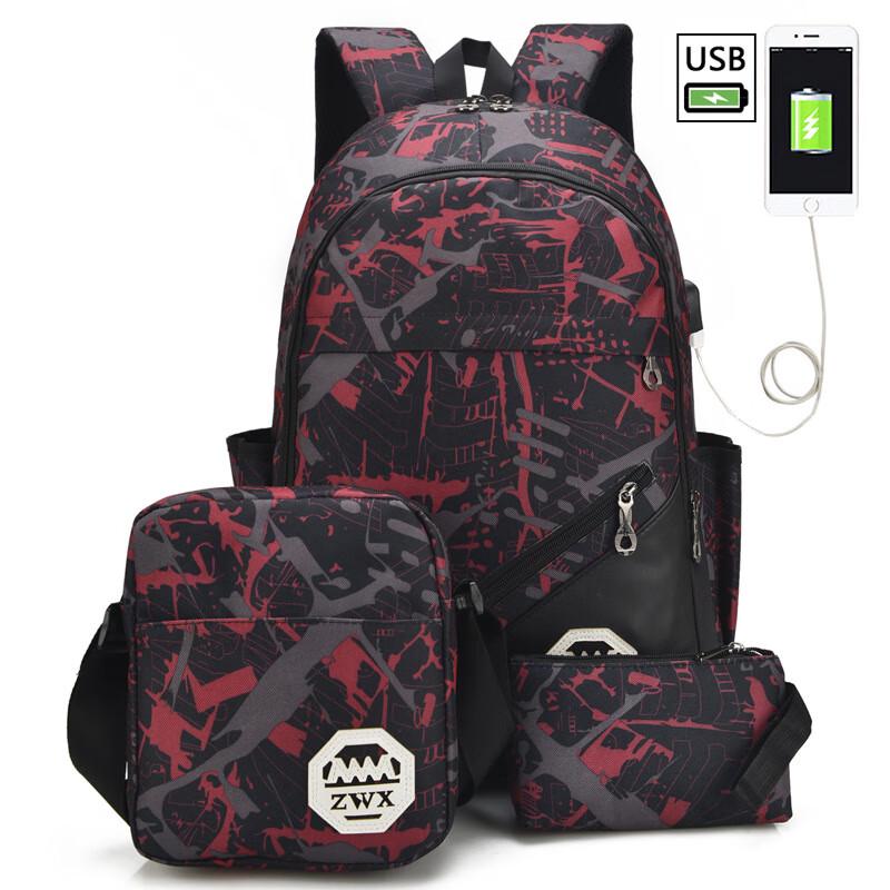 Li Shen Casual Oxford Student Backpack