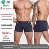 Men's Elastic Antibacterial Cotton Boxer Briefs - Breathable, Non-Deforming, Plus Size, Comfortable Fit