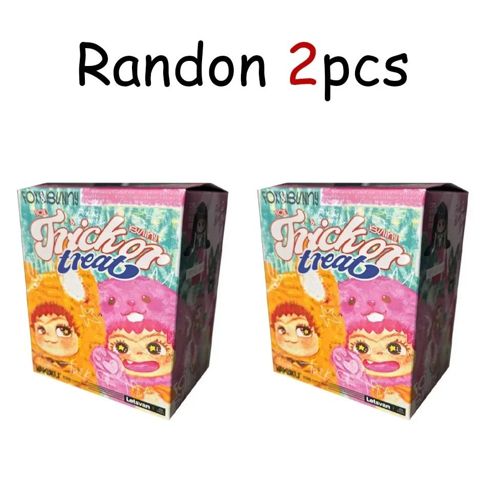 Bandai Wakuku Peluche Colgante Caja Sorpresa Zorro y Conejo Serie Diario Travieso Regalo de Cumpleaños Navidad Adorno Lindo Caja Misteriosa@@@