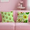 classic food Avocado Cushion Cover Soft  EasyWash Pillow Case  Versatile for Couch Bed Travel and Office