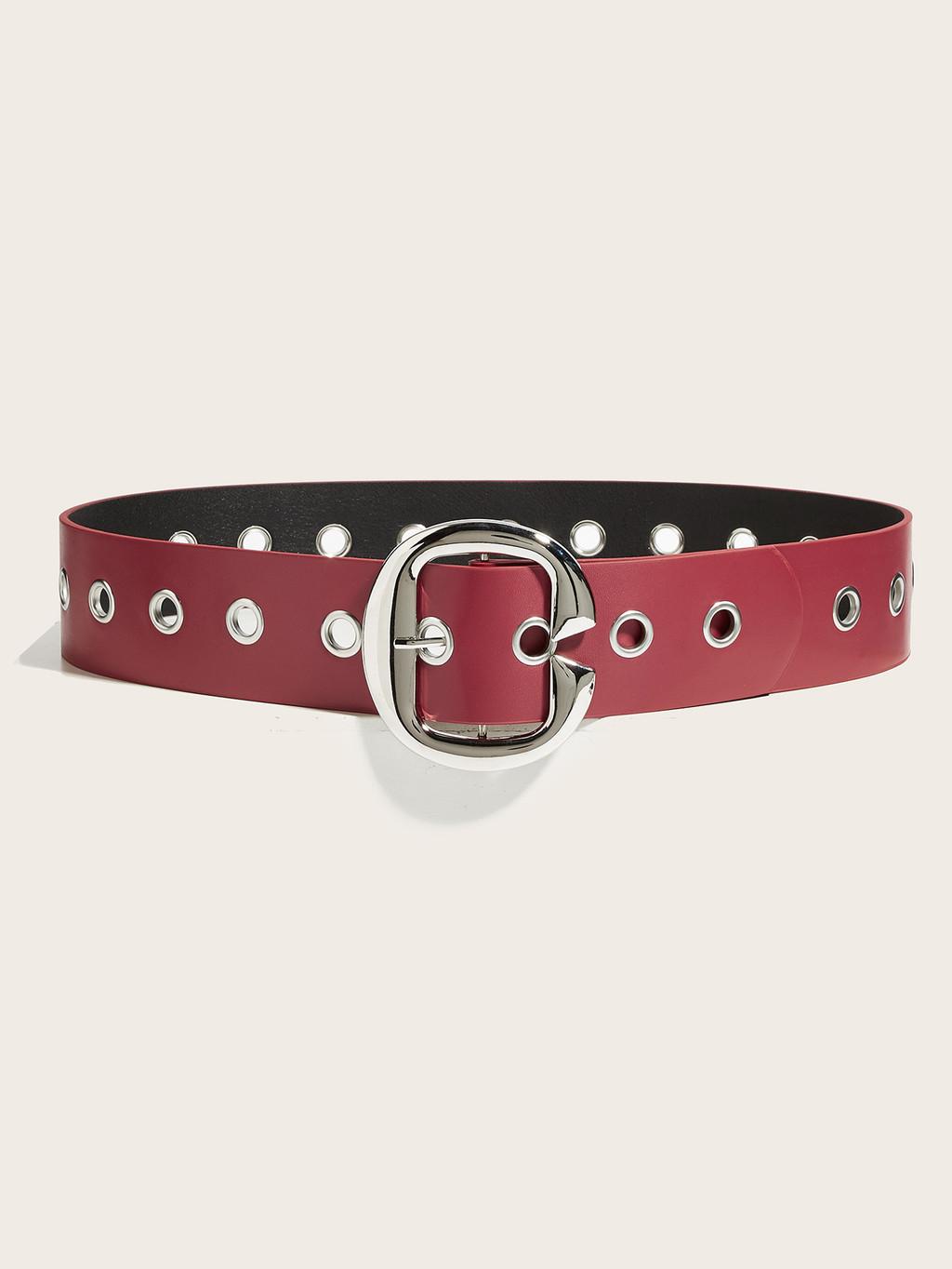 

Модный цвет однотонный большая металлическая пряжка украшение женский повседневный ремень широкий красный